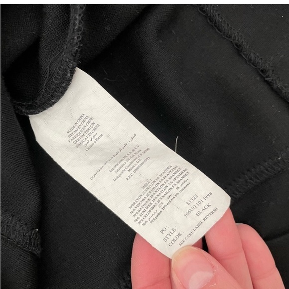 BEBE short mini skirt dress with zipper in the front leather trim size medium - Picture 8 of 13